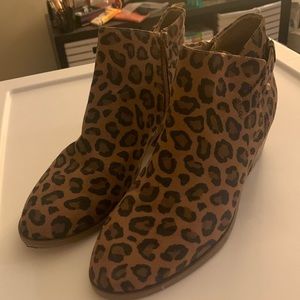 Cheetah Print Ankle Booties